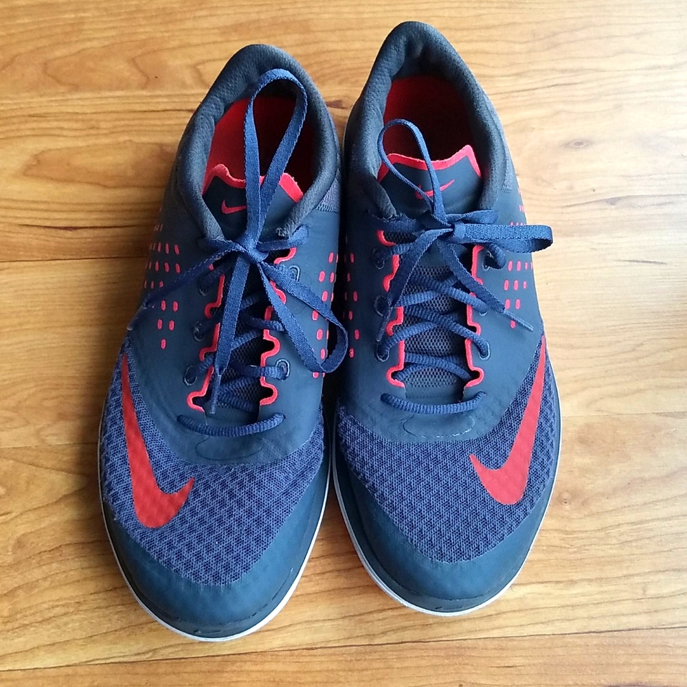 Nike sniakers shoes gray and orange